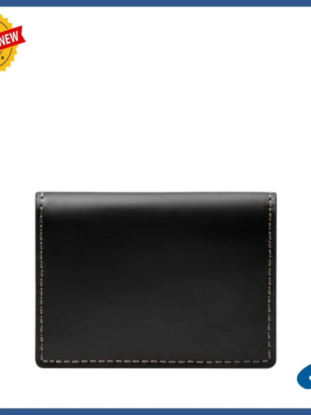 Genuine Leather Slim Front Pocket Card Case Wallet Bifold